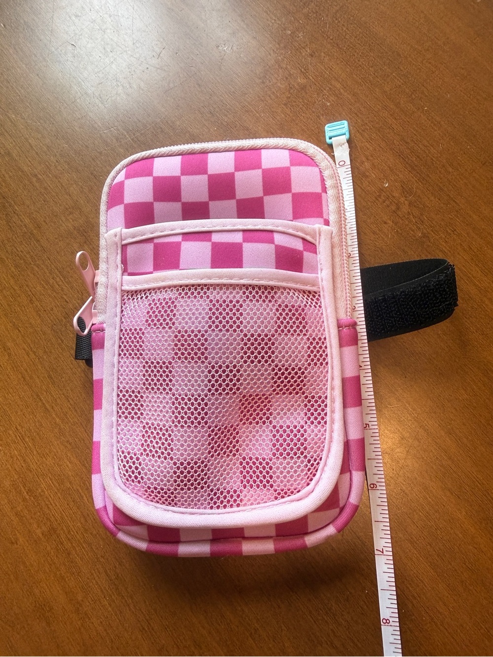 Katydid Pink and White Checkered Phone Case